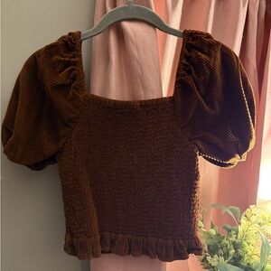 American Eagle Outfitters Rich Brown Top